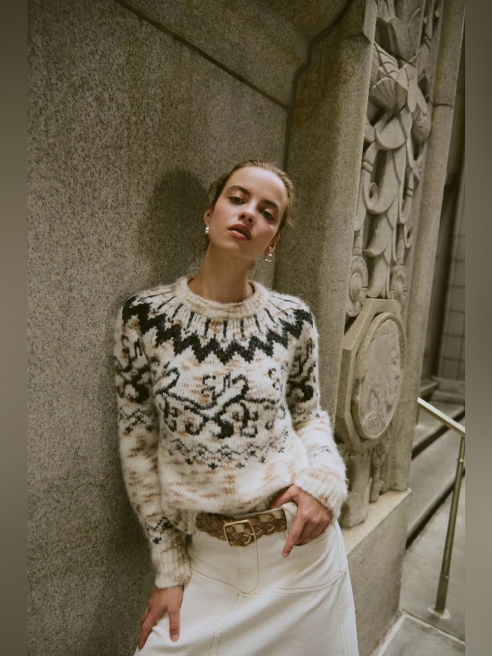RTR Tanya Taylor Duke Fair Isle Knit Sweater (0486)